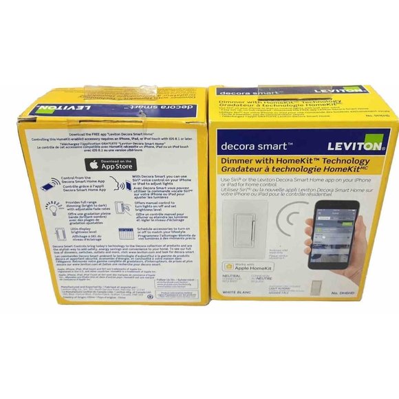 2 Leviton Dimmer With HomeKit Technology Works With Apple HomeKits 2 Units New - Picture 6 of 10